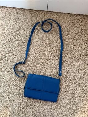 thirty-one Blue Textured Crossbody Bag